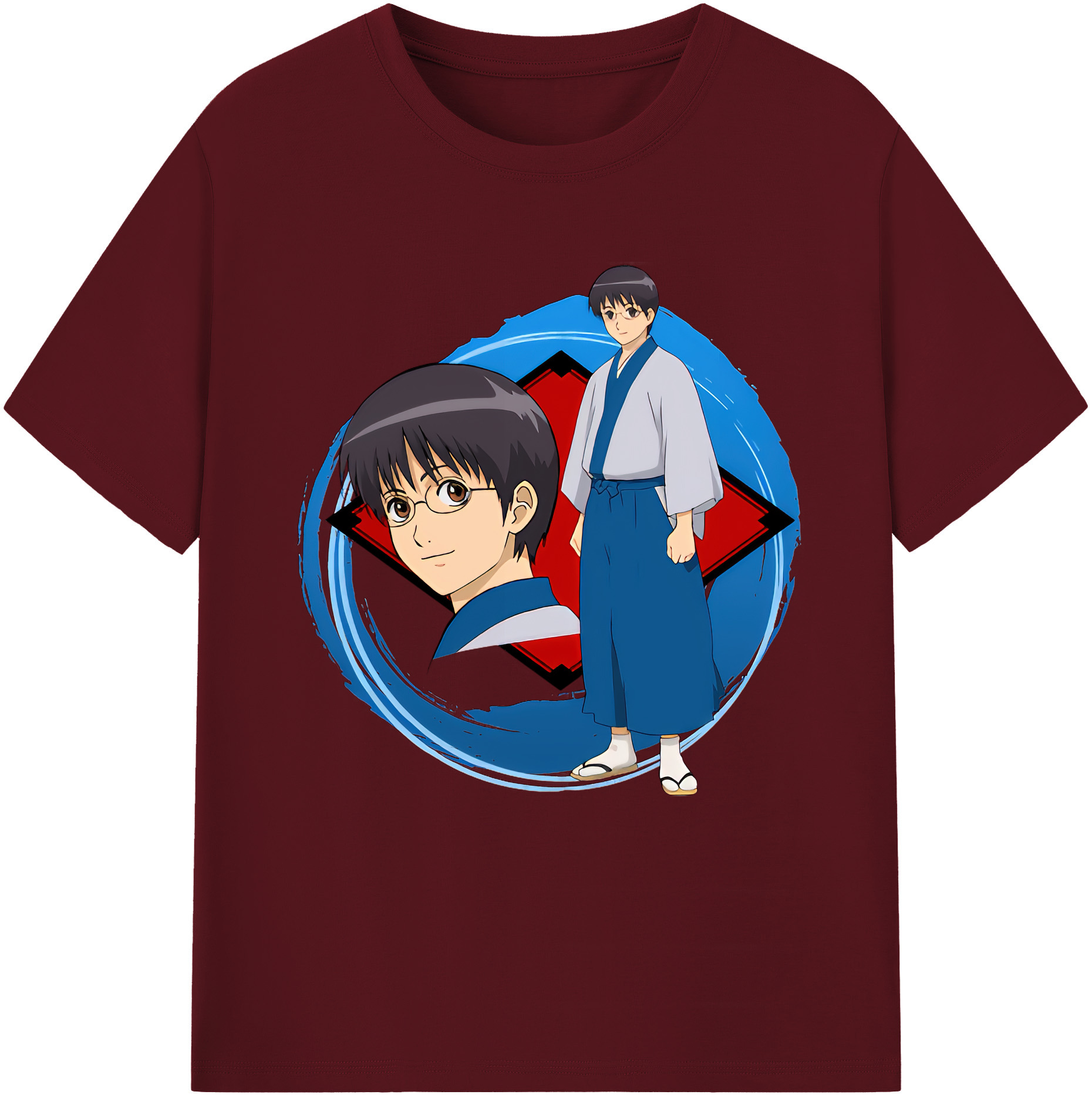 （画像用） ぎんたま 坂田銀時（さかたぎんとき） 神楽 志村新八（しむら しんぱち） GINTAMA Sakata Gintoki Kagura Shimura Shinpachi 綿100％半袖Tシャツ（フロントプリント）